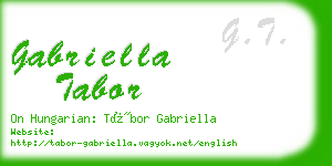 gabriella tabor business card